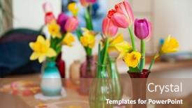  Presentation with mothers - Amazing presentation design having concept-of-spring-holiday-womens backdrop and a coral colored foreground