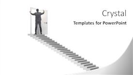  Presentation with upstairs - PPT layouts with concept-of-stairs-leading-upstairs background and a white colored foreground