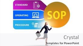  Presentation with compliance policy procedure conformity obedience - PPT layouts featuring concept-of-standard-operating-procedure background and a white colored foreground