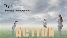  Presentation with strategy plan - Theme consisting of concept of strategy plan idea etc with 3d wooden text and businesswoman under copyspace sky the asian woman is the same one background and a light gray colored foreground