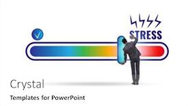  Presentation with stress - Presentation theme enhanced with concept-of-stress-meter background and a white colored foreground