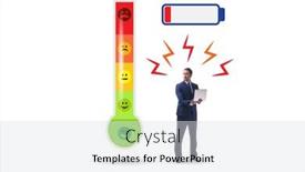  Presentation with stress - Presentation having concept-of-stress-meter background and a light gray colored foreground