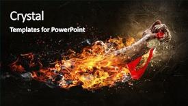  Presentation with hard work - Amazing theme having concept of success hard work backdrop and a  colored foreground