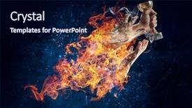  Presentation with hard work - Theme having concept of success hard work background and a  colored foreground