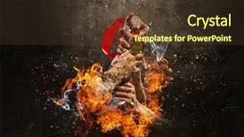  Presentation with hard work - PPT theme having concept of success hard work background and a  colored foreground