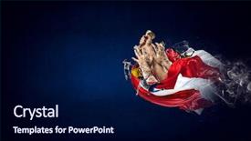  Presentation with hard work - Theme featuring concept of success hard work background and a  colored foreground