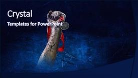  Presentation with hard work - Cool new PPT theme with concept of success hard work backdrop and a navy blue colored foreground