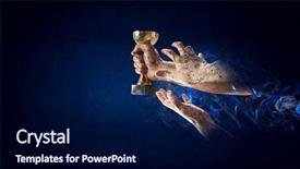  Presentation with hard work - Slides having concept of success hard work background and a navy blue colored foreground