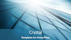  Presentation with tech city - Presentation design with concept of success industry tech background and a teal colored foreground