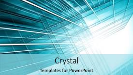  Presentation with tech city - Beautiful theme featuring concept of success industry tech backdrop and a arctic colored foreground