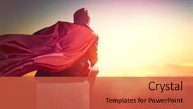  Presentation with success business - Theme with concept of success leadership background and a red colored foreground