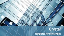  Presentation with blue night - Colorful PPT theme enhanced with concept of successful industrial architecture backdrop and a teal colored foreground