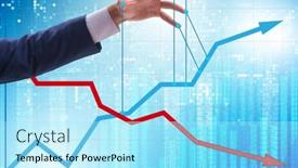  Presentation with economy - Beautiful slide set featuring concept-of-supporting-economic-growth backdrop and a arctic colored foreground