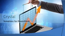  Presentation with supporting - Cool new slide deck with concept-of-supporting-economic-growth backdrop and a light blue colored foreground