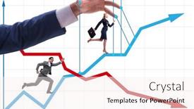  Presentation with supporting - Beautiful slide set featuring concept-of-supporting-economic-growth backdrop and a sky blue colored foreground