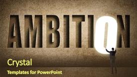  Presentation with target - PPT theme featuring concept of target choice decisioin background and a tawny brown colored foreground