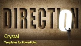  Presentation with target - PPT theme with concept of target choice decisioin background and a tawny brown colored foreground