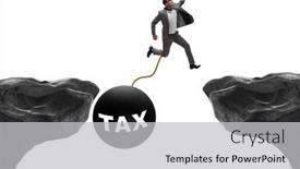  Presentation with burden - Slide set with concept-of-tax-burden background and a light gray colored foreground