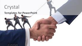  Presentation with support - Presentation having concept-of-teamwork-and-mutual background and a white colored foreground