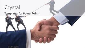  Presentation with support - Slides with concept-of-teamwork-and-mutual background and a white colored foreground