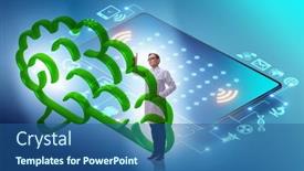  Presentation with telemedicine - Beautiful PPT layouts featuring concept-of-telemedicine-via-internet backdrop and a ocean colored foreground