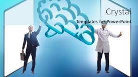  Presentation with telemedicine - Beautiful slide deck featuring concept-of-telemedicine-via-internet backdrop and a arctic colored foreground