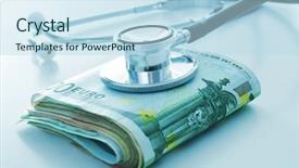  Presentation with intensive care unit health - Presentation theme having concept of the health care background and a sky blue colored foreground