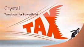  Presentation with burden - Presentation theme enhanced with concept-of-the-tax-burden background and a lemonade colored foreground