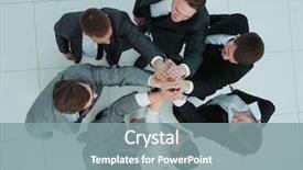  Presentation with winning - Slide set consisting of concept of the winning team background and a gray colored foreground