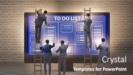  Presentation with concept - PPT theme having concept-of-to-do-list background and a tawny brown colored foreground