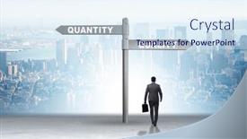  Presentation with trade - Slides consisting of concept-of-trade-off-between background and a sky blue colored foreground