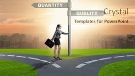  Presentation with trade - PPT theme with concept-of-trade-off-between background and a cream colored foreground