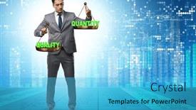  Presentation with trade - Slides featuring concept-of-trade-off-between background and a teal colored foreground