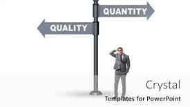  Presentation with trade - Slide deck consisting of concept-of-trade-off-between background and a white colored foreground