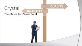  Presentation with trade - Slide set having concept-of-trade-off-between background and a white colored foreground