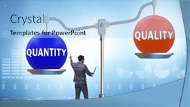  Presentation with trade - Presentation design having concept-of-trade-off-between background and a light blue colored foreground