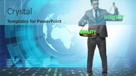  Presentation with trade - Slides with concept-of-trade-off-between background and a light blue colored foreground