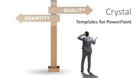  Presentation with trade - Slides with concept-of-trade-off-between background and a white colored foreground