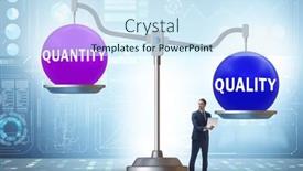  Presentation with trade - Theme featuring concept-of-trade-off-between background and a cool aqua colored foreground