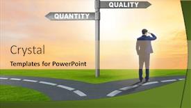  Presentation with trade - PPT theme enhanced with concept-of-trade-off-between background and a lemonade colored foreground