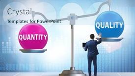  Presentation with trade - Presentation theme featuring concept-of-trade-off-between background and a light blue colored foreground