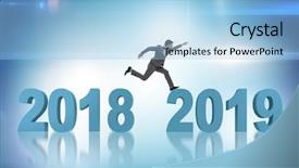  Presentation with optometrist ophthalmology ophthalmologist concept - Presentation having concept of transition between 2018 background and a  colored foreground