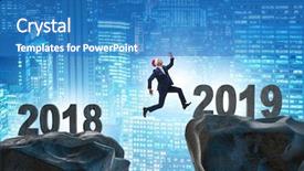  Presentation with optometrist ophthalmology ophthalmologist concept - Audience pleasing slide deck consisting of concept of transition between 2018 backdrop and a teal colored foreground