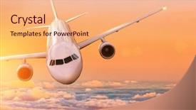  Presentation with commercial - Beautiful presentation theme featuring concept of travel and accident backdrop and a  colored foreground