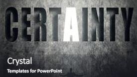  Presentation with trust - Slide deck featuring concept of trust belief credit etc man stand on wall with text background and a dark gray colored foreground