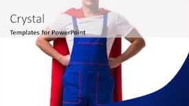  Presentation with under construction - Cool new PPT theme with concept-of-under-construction backdrop and a white colored foreground