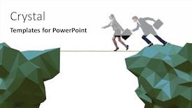  Presentation with business competition - Colorful theme enhanced with concept-of-unethical-business-competition backdrop and a white colored foreground