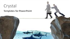  Presentation with business competition - Slide set consisting of concept-of-unethical-business-competition background and a white colored foreground