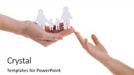  Presentation with united - Beautiful slide set featuring concept of united family isolated on white background backdrop and a white colored foreground