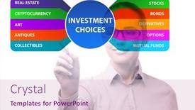  Presentation with investment - Slides featuring concept-of-various-financial-investment background and a lemonade colored foreground